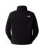 Womens/ladies 100 Glacier Cropped Fleece Top Black The North Face-2