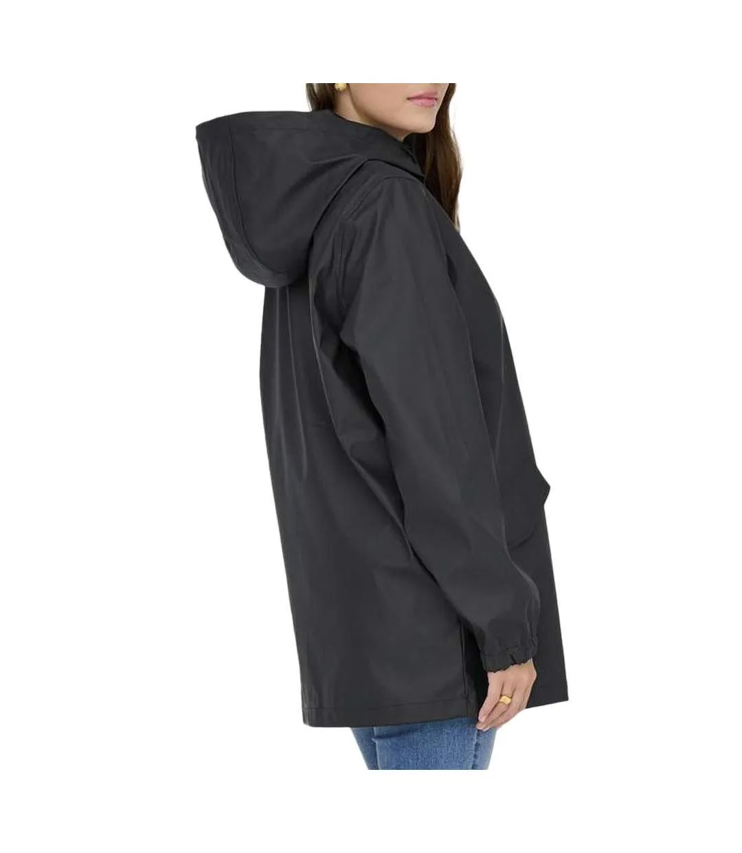 Veste imperméable noir femme jdy raincoat-2