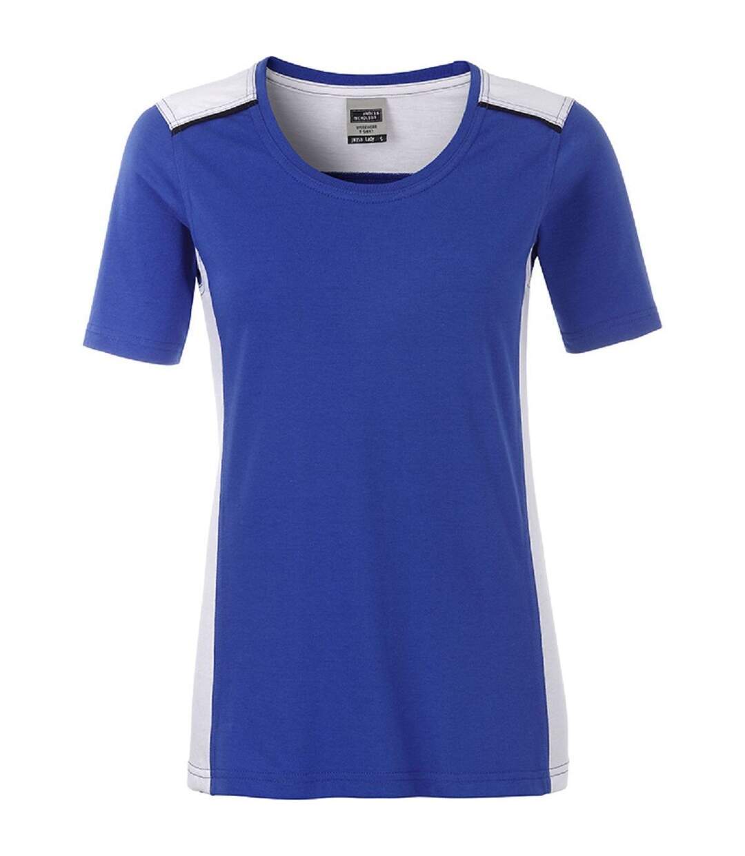 T-shirt de travail manches courtes - Femme - JN859 - bleu roi