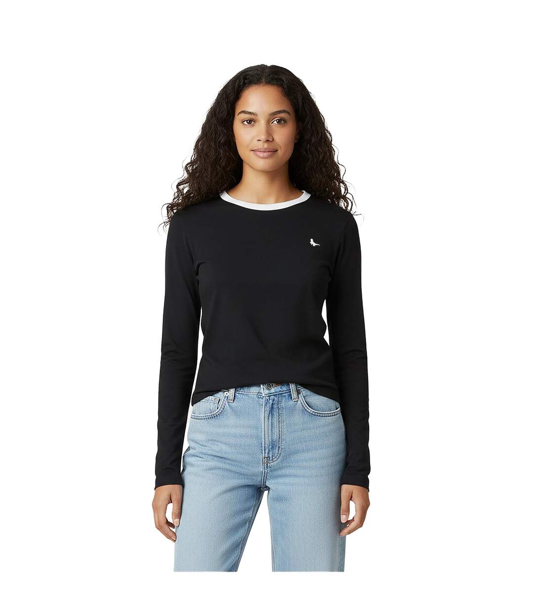 T-shirt Manches Longues Trinkey Femme Noir Jack Wills-4