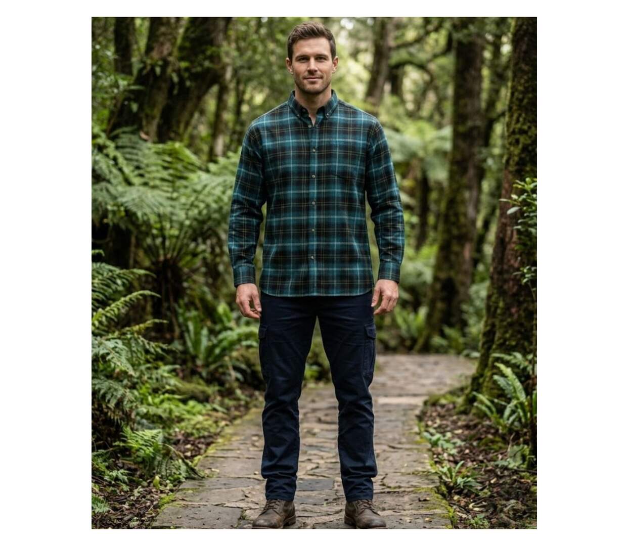 CHALLENGER TRIVIO1 - Chemise à carreaux en Coton gratté à carreaux pour un confort thermique optimal-5