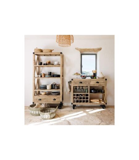 Lot de 2 Paniers Déco XL 50cm Naturel