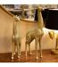Statuette Déco en Résine Girafe 40cm Or-5