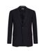 Mens Lapel Collar Suit Jacket Black Boss-2