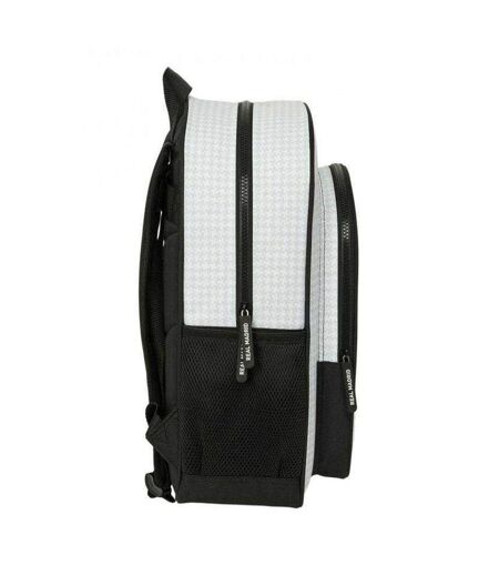Childrens/kids Crest Backpack One Size White Real Madrid CF