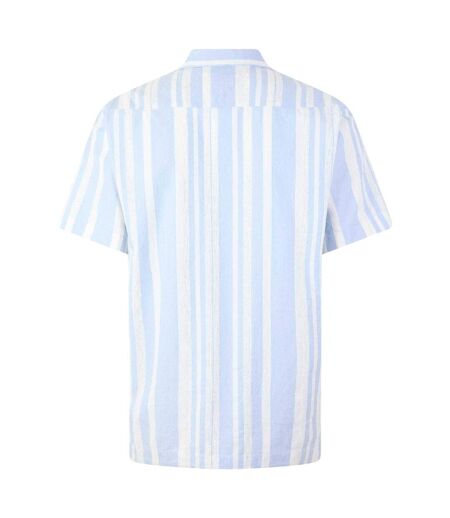 Mens Striped Shirt Breezy Blue Tommy Hilfiger