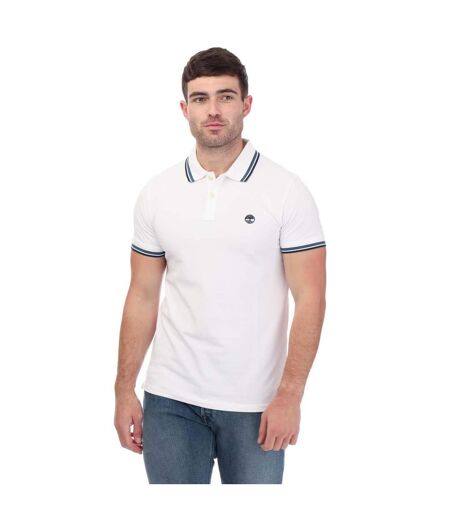 Polo manches courtes adulte blanc Timberland