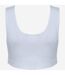 Womens/ladies fashion crop top white/white SF