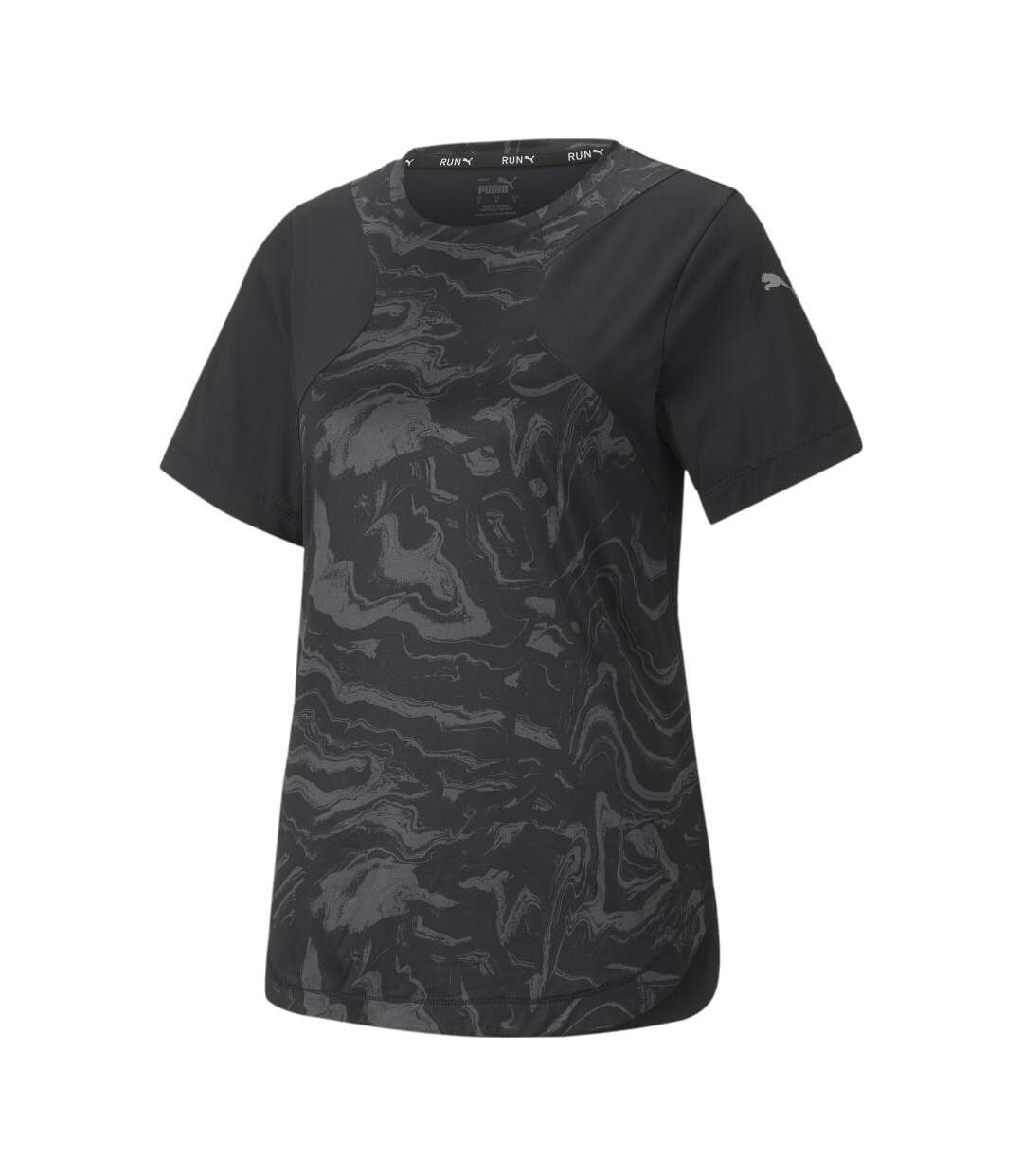 T-shirt Noir Femme Puma Run Graf - S-1