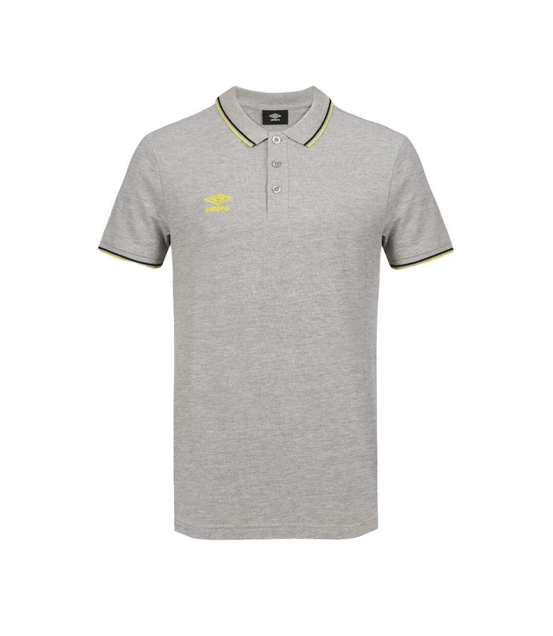 Polo Gris/Vert Homme Umbro Bas Net - XXL