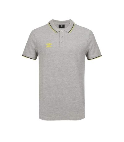 Polo Gris/Vert Homme Umbro Bas Net - XXL