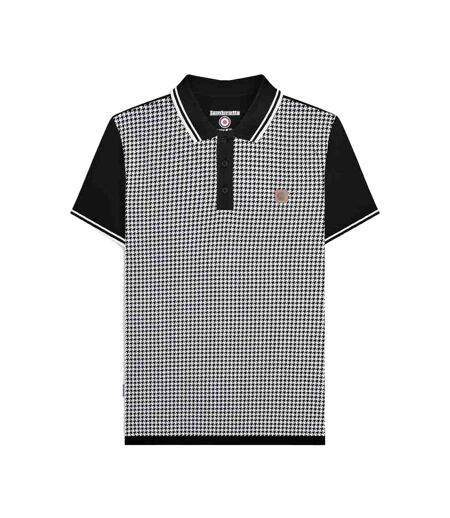 Polo Ss24 Homme Noir Blanc Lambretta