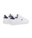Mens Carnaby Leather Flat Trainers White Navy Lacoste-2