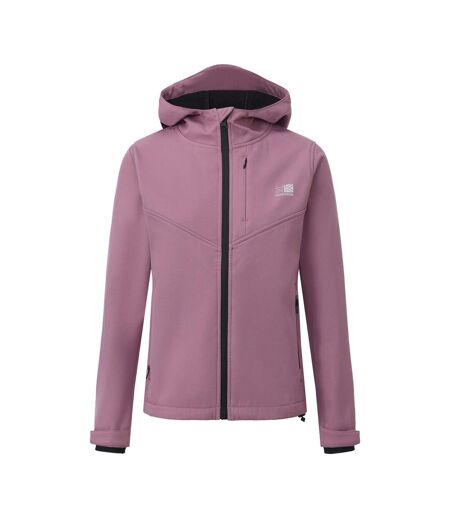 Womens/ladies Plain Soft Shell Jacket Dusty Rose Karrimor