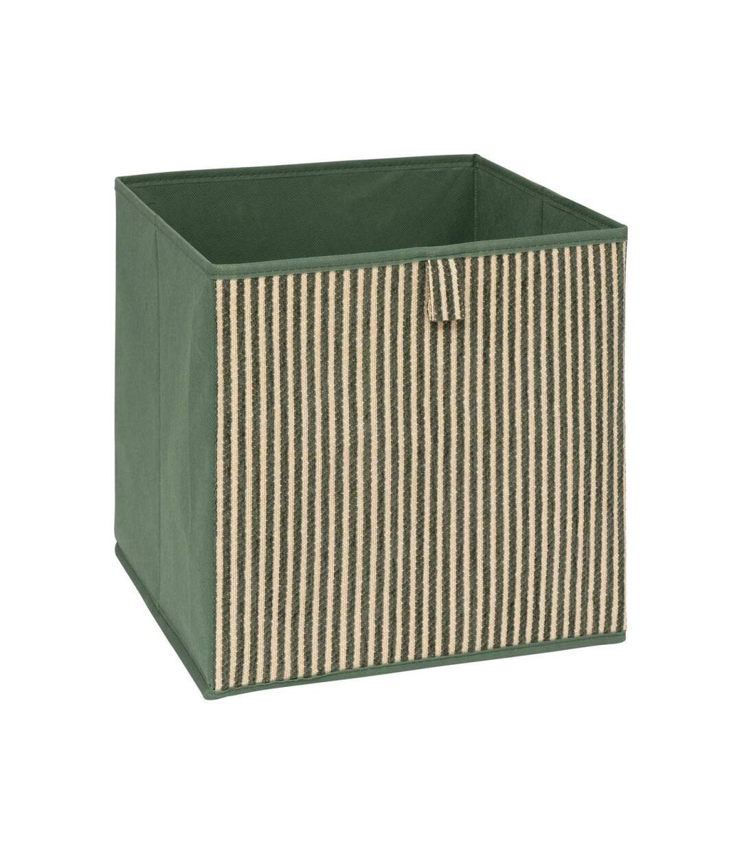 Boîte de Rangement Déco Cotty 31x31cm Vert Foncé-1