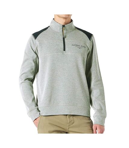 Sweat 1/4 zip Gris/Kaki/Marine Homme Kaporal Volta - M