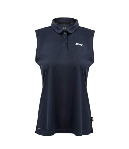 Polo Sans Manches Femme Bleu Marine Slazenger