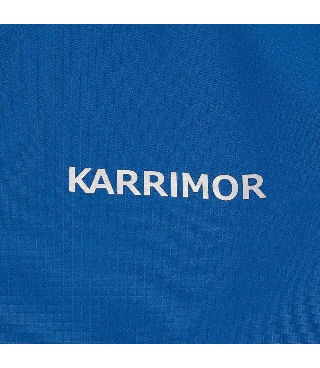 Mens Colour Block Waterproof Half Zip Padded Jacket Blue Royal Blue Karrimor-4