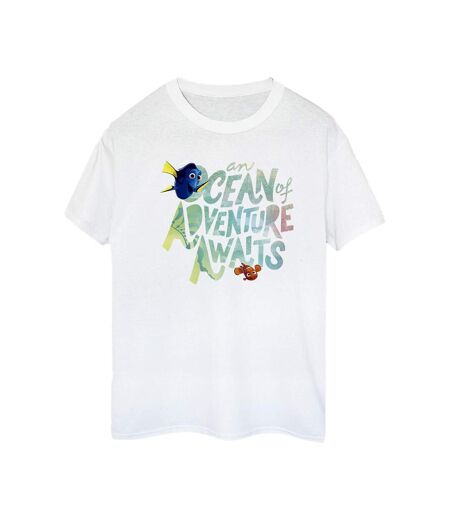 Disney - T-shirt FINDING DORY OCEAN OF ADVENTURE - Femme (Blanc) - UTBI23047