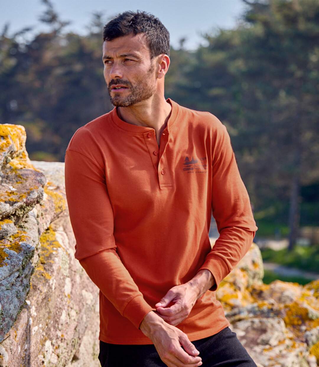Lot de 2 Tee-Shirts Col Boutonné Unis-3