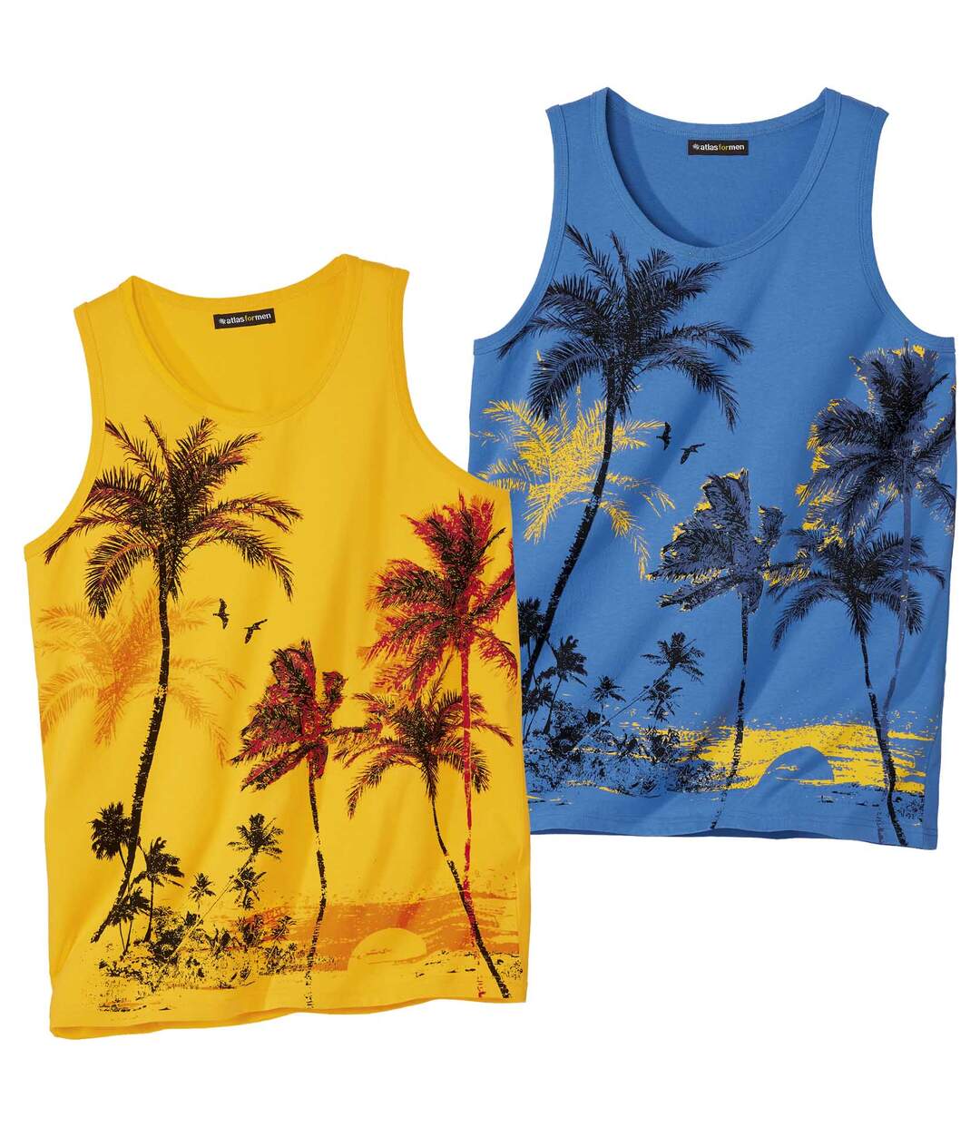 2er-Pack Tanktops Palm Summer-1