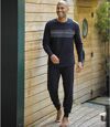 Men's Patterned Navy Pajamas Atlas For Men