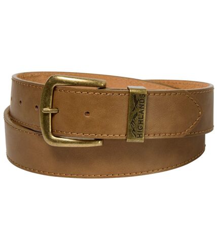 Men's Brown Leather Belt