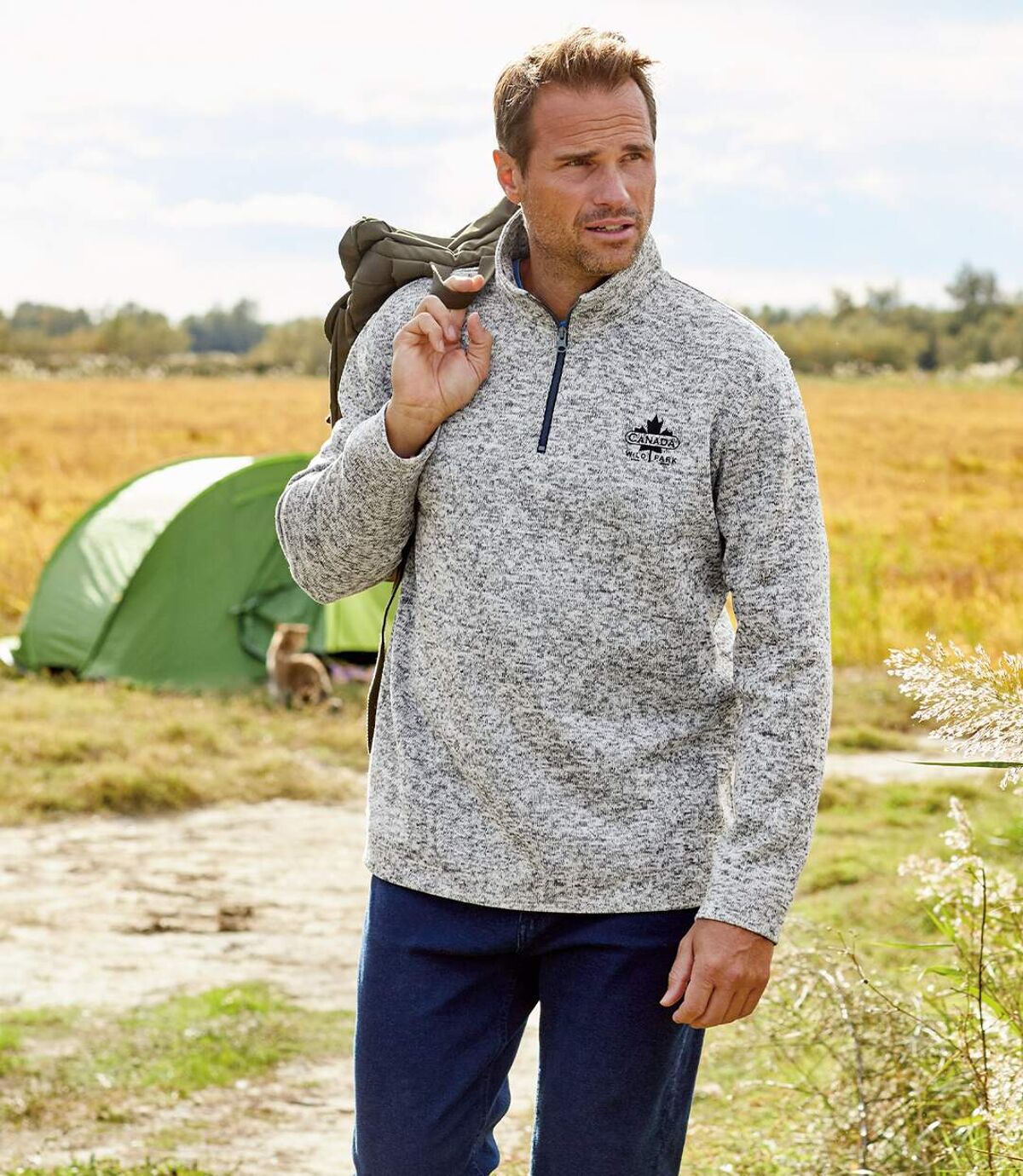 2er-Pack langärmelige Molton-Sweatshirts Atlas For Men