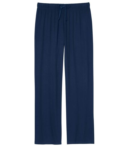 Pantalon en viscose extensible femme - marine