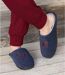 Comfortabele pantoffels met fleecevoering 