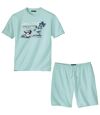 Piżama z szortami Surf Spot Atlas For Men