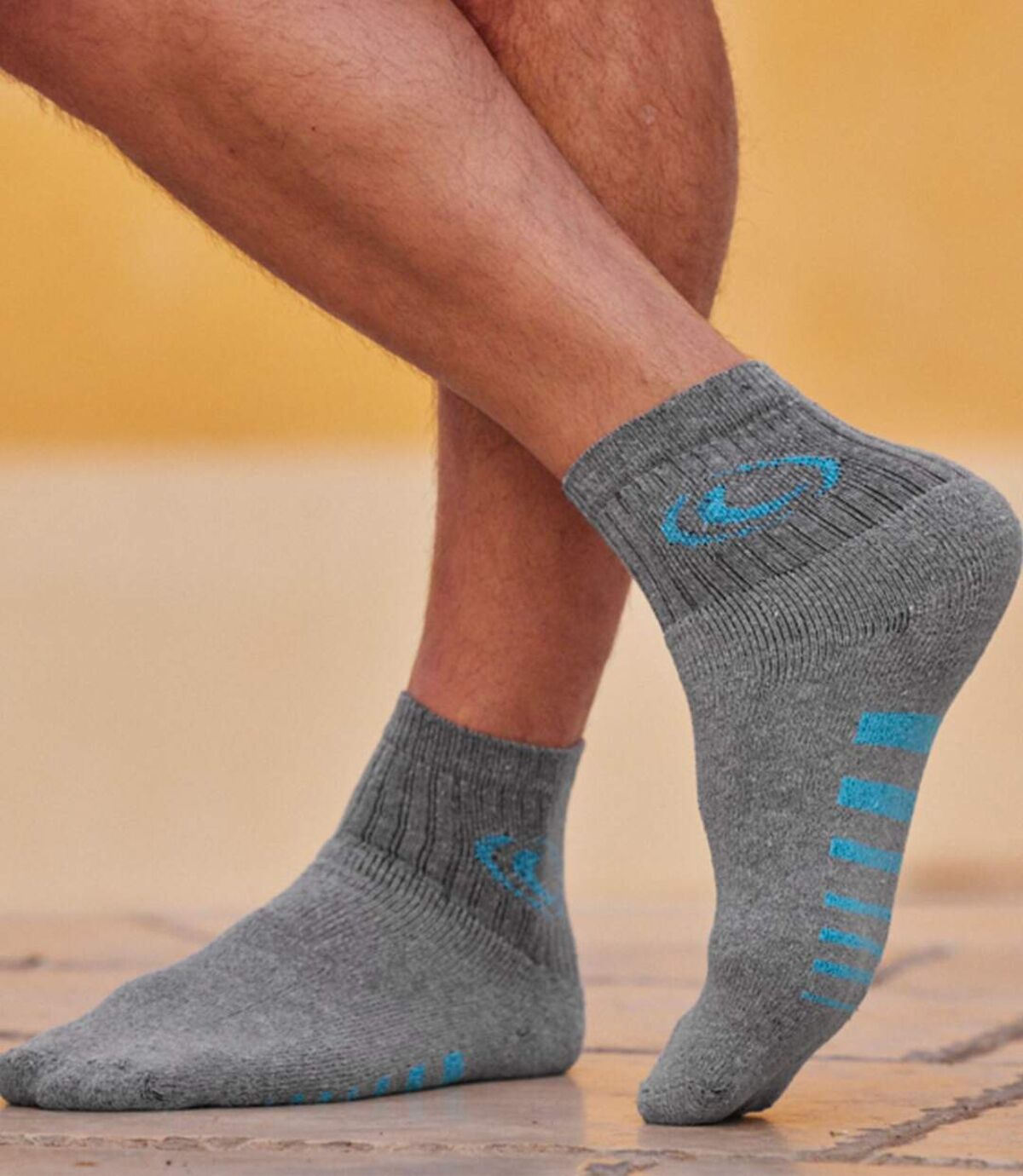 Sada 4 párov stredne vysokých ponožiek Sport Atlas For Men