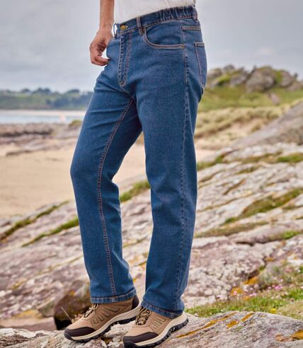 Men's Blue Regular-Fit Jeans