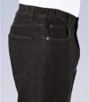 Schwarze Regular-Jeans Stretch Komfort mit Dehneinsätzen Atlas For Men