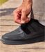 Mocassins Scratchés Noirs-3