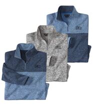 Atlas Fleece Sweatshirt 3er Pack Atlas For Men Atlas Fleece Sweatshirt 3er Pack Atlas For Men