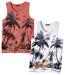 Pack of 2 Men's Sunset Tank Tops - Coral White