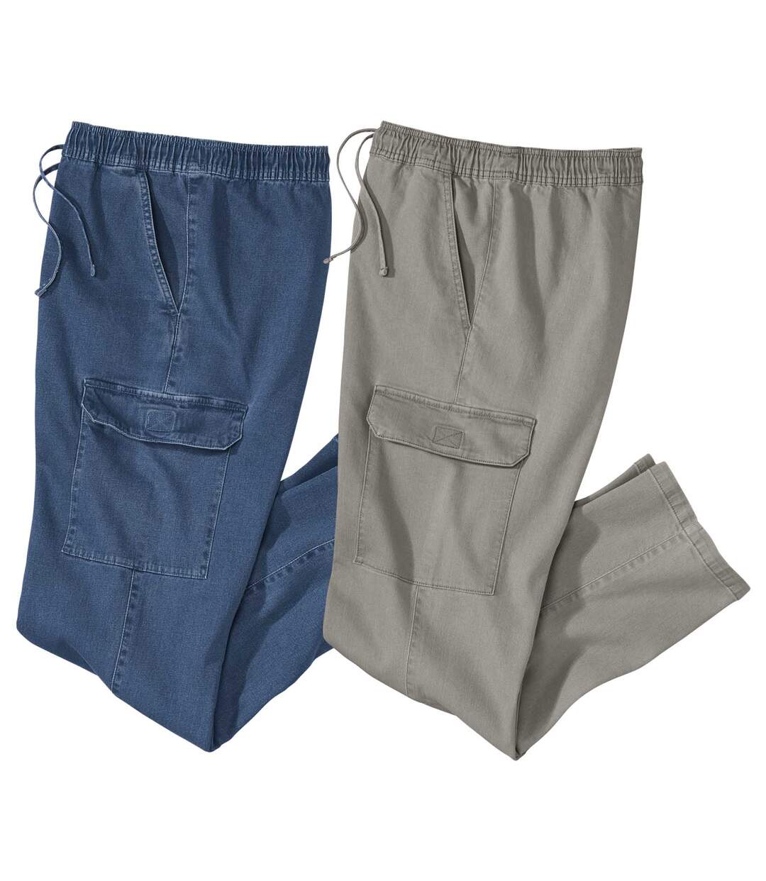 Pack of 2 Men's Casual Jeans - Blue Gray Atlas For Men