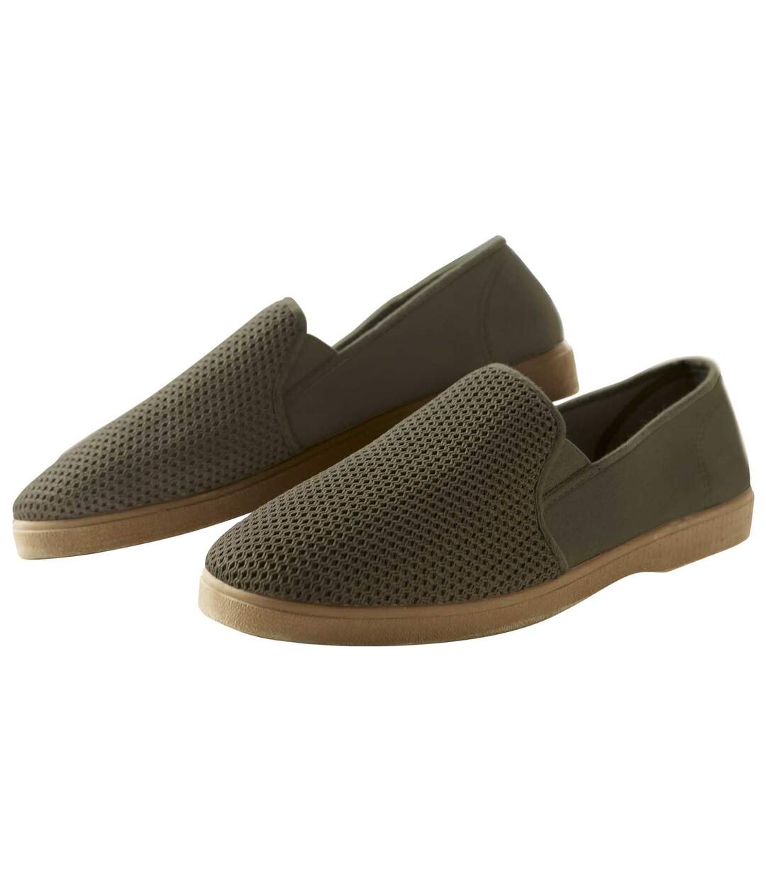 Mocassinsvan elastische stof-1