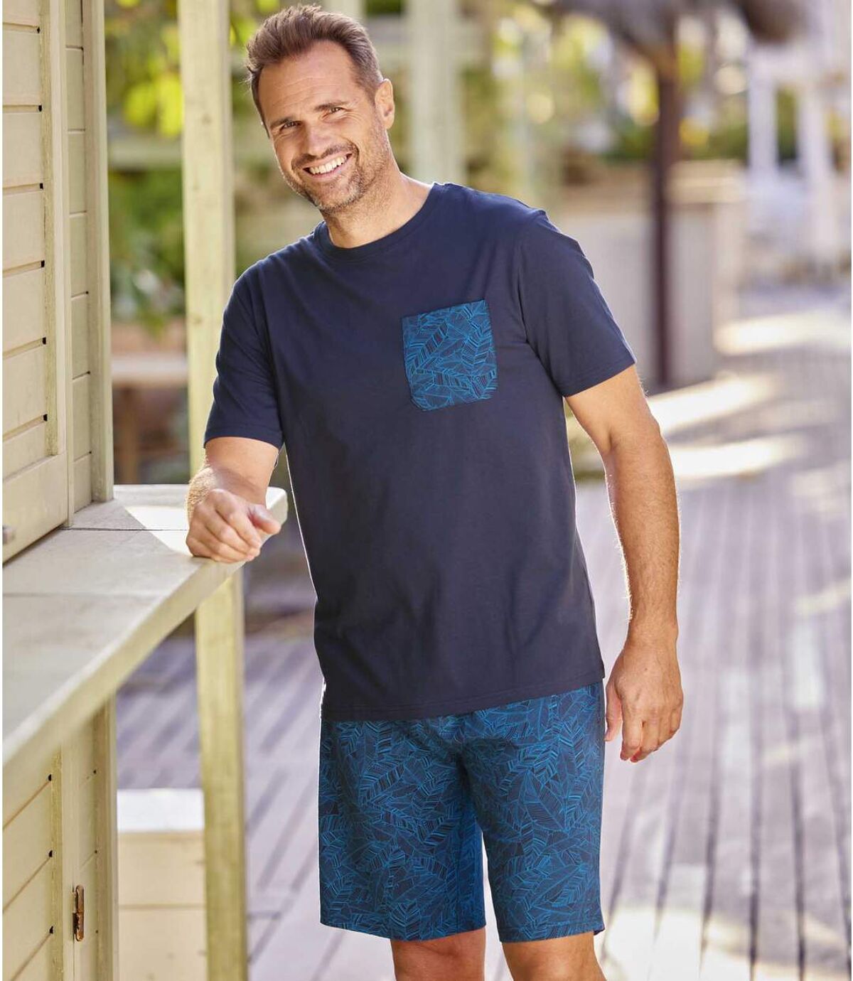 Piżama z szortami Island Bora Bora Atlas For Men