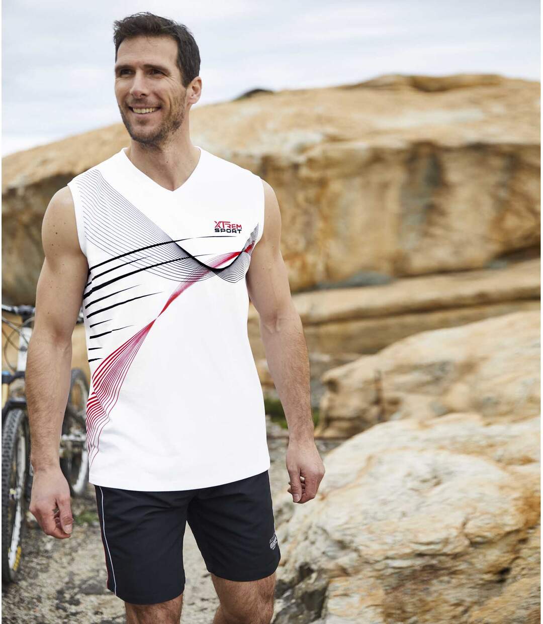Set van 2 microvezel shorts Active Sport-3