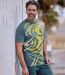 Pack of 3 Men's Running T-Shirts - Blue Yellow White-3