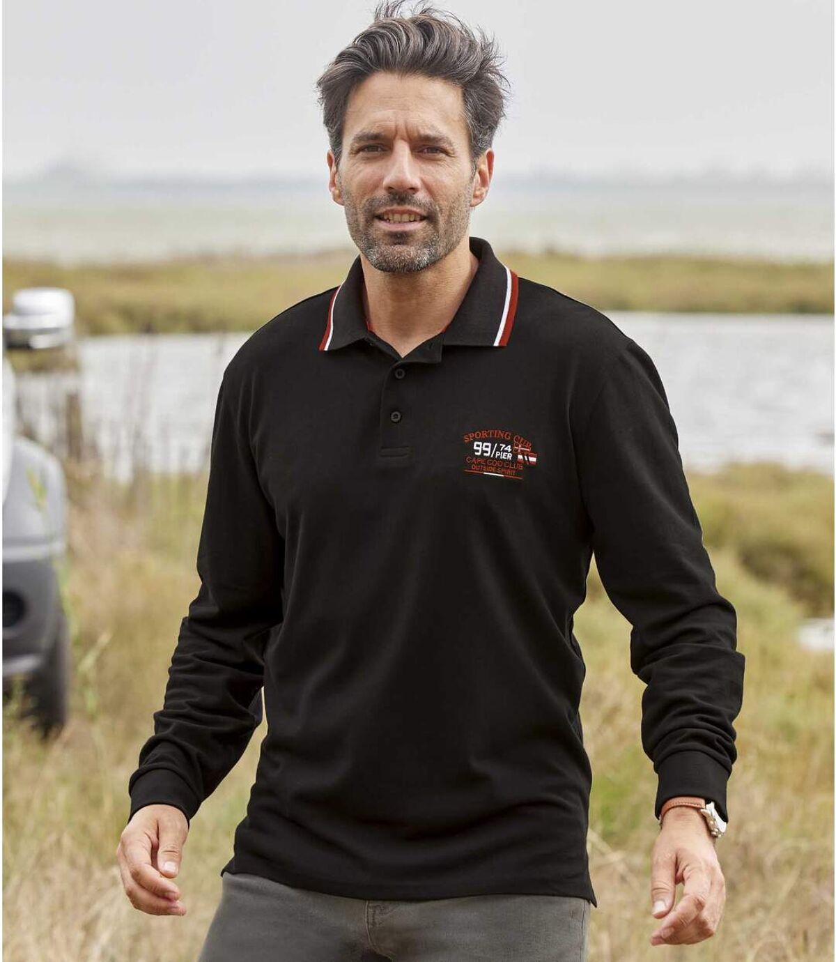 2er-Pack Poloshirts Sporting Club in Piqué-Qualität Atlas For Men