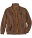 Men's Brown Faux-Suede Jacket-6