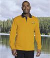 Pack of 2 Men's Piqué Polo Shirts - Navy Ocher Atlas For Men