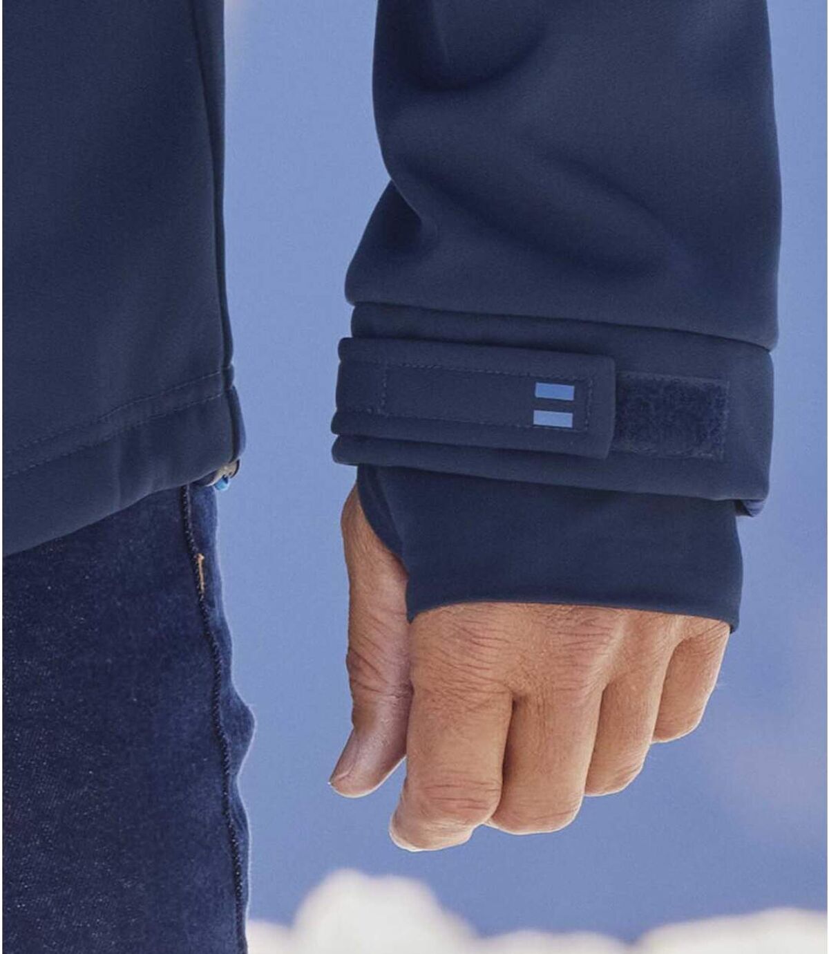Športová softshellová bunda na zips podšitá mikroflísom Atlas For Men