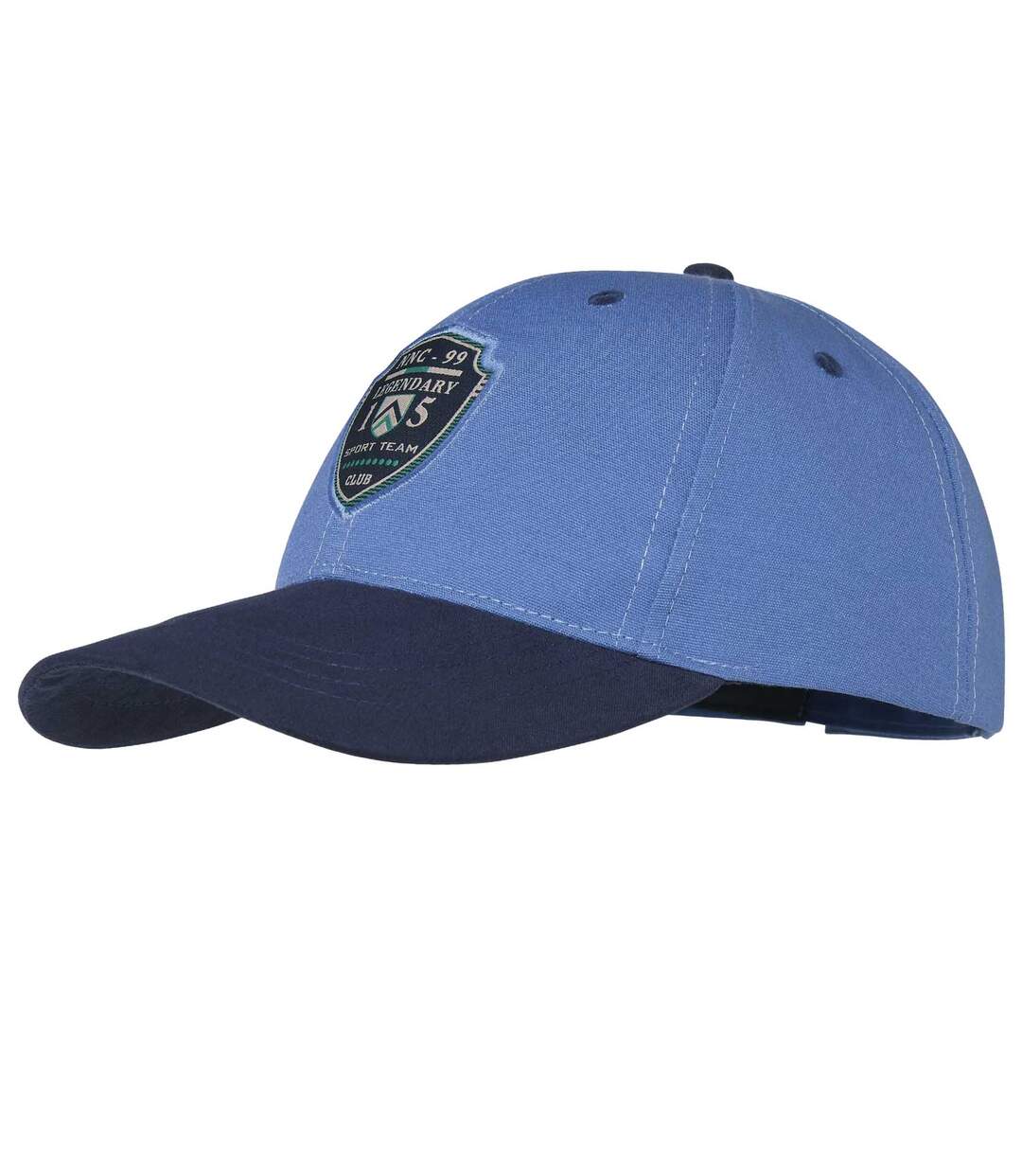 Men's Dual Fabric Baseball Cap - Blue Navy Atlas For Men