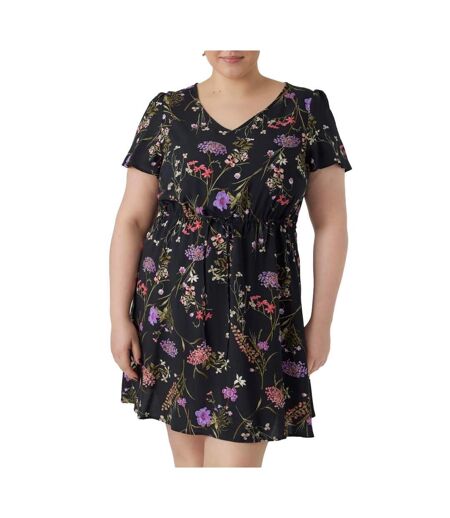 Robe Noire à Motifs Femme Vero Moda CURVE Easy - 42