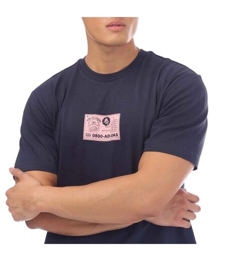 T-shirt psychic coach homme bleu marine Adidas