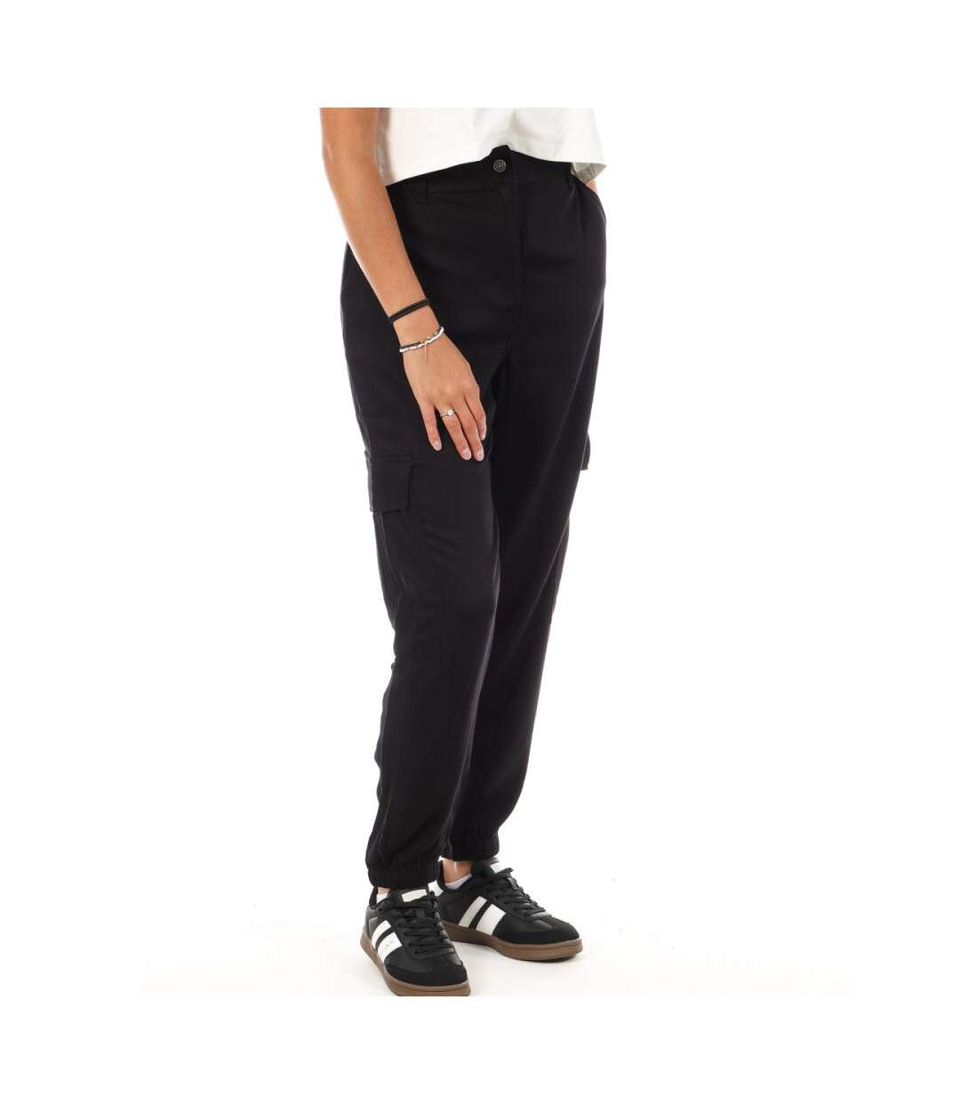 Pantalon Fluide Noir Femme Lee Cooper Okarta - 26